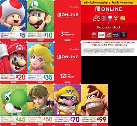 gift card for nintendo eshop
