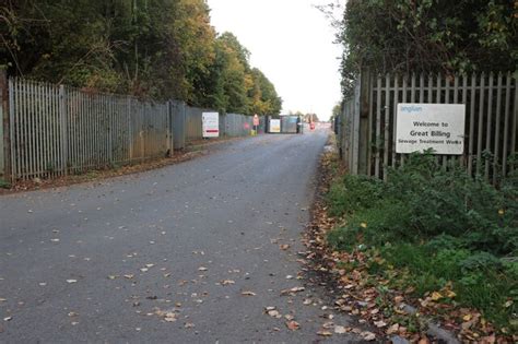 The Entrance To Great Billing Sewage © David Howard Cc By Sa20 Geograph Britain And Ireland