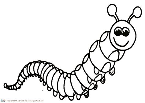 Caterpillar Outline Printable Printable Word Searches