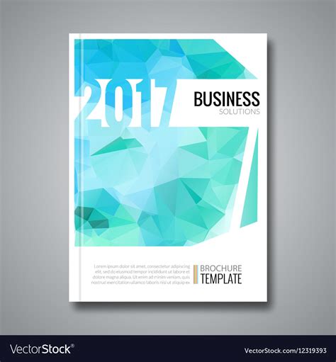 Business design cover magazine background aqua Vector Image