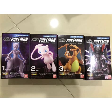 Bandai Shodo Pokemon Mewtwo Strike Back Evolution Mewtwo Mew Charizard Armored Mewtwo Shopee