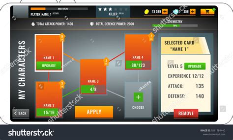 player profile stats images stock  vectors shutterstock