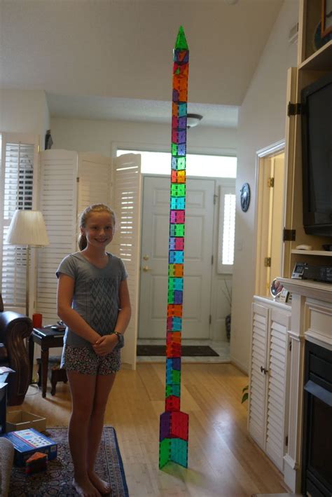 We Built This 32 Magna Tile High 25 M Tower Using 80 Pieces From One