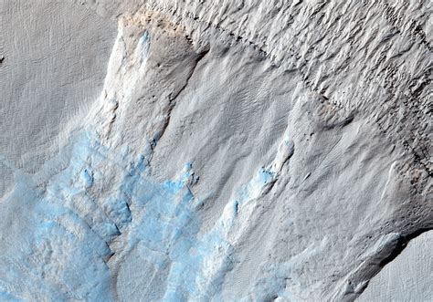 Erosion Of Steep Scarp Of The South Polar Layered Deposits Mars From