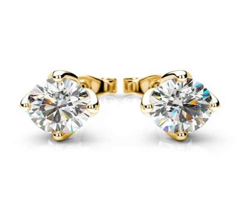 Real Diamonds Daily Wear Round Diamond Solitaire Stud Earrings 10kt At