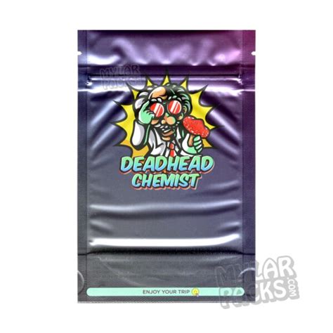 Deadhead Chemist Empty Mylar Bags For Psilocybin Shrooms Magic Mushroom