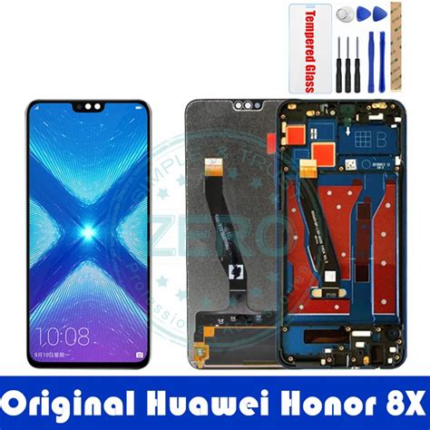 Original Huawei Honor 8X LCD Display WITH Frame 10 Touch Screen Honor