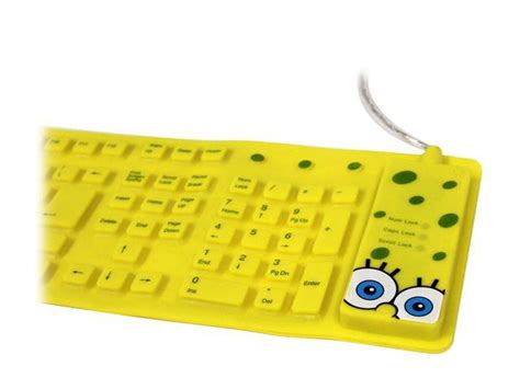 Sakar Spongebob 90262 Yellow Wired Keyboard