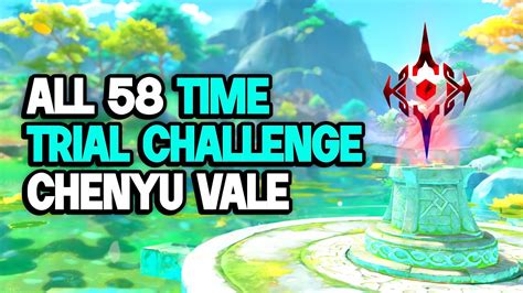 All 58 Time Trial Challenge Chenyu Vale Genshin Impact 4 4 YouTube