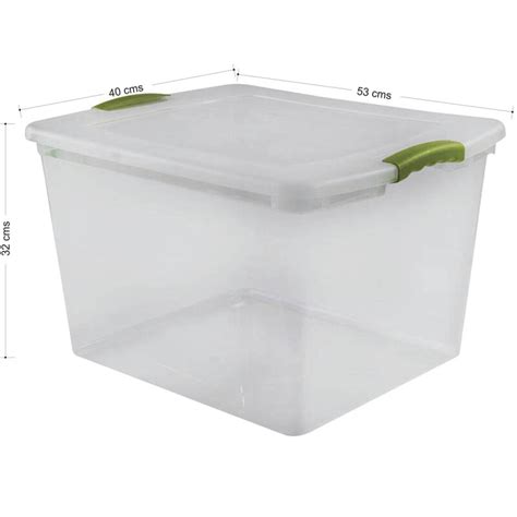 Caja Organizadora 45 Lts Wenbox TRANSPARENTE Garage Impo