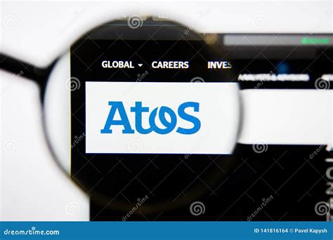 Los Angeles California Usa 25 January 2019 Atos Website Homepage