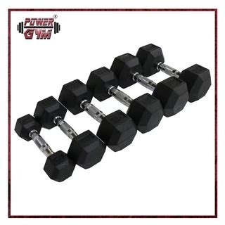 Per Piece Powergym Rubber Hex Dumbbell Lbs Lbs Lbs Rubberized