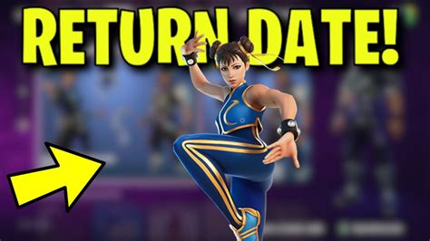 Chun Li Skin Return Date In Fortnite Item Shop Street Fighter Bundle Returning Season 2 Youtube