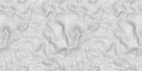 Seamless Topographic Map Grey Contours Vector Topography Geographic