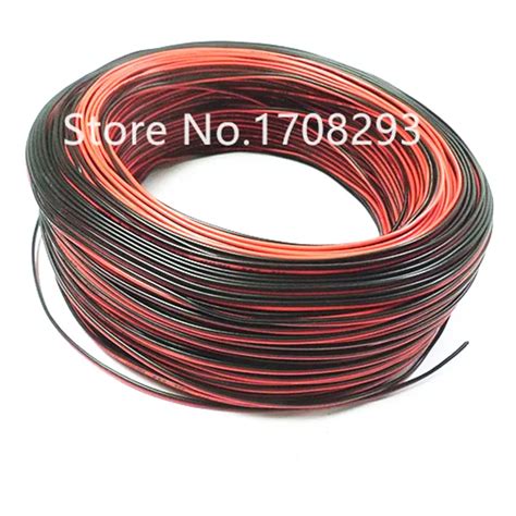 600m 2000ft 20awg Red Black Hookup Wire 2pin 5v 12v 24v Dc Extension