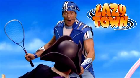 Sportacus lucha contra un pirata Lazy Town en Español Dibujos