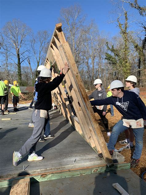 Cobb County High School Habitat Coalition hammers first nails, raises first walls on 26th annual