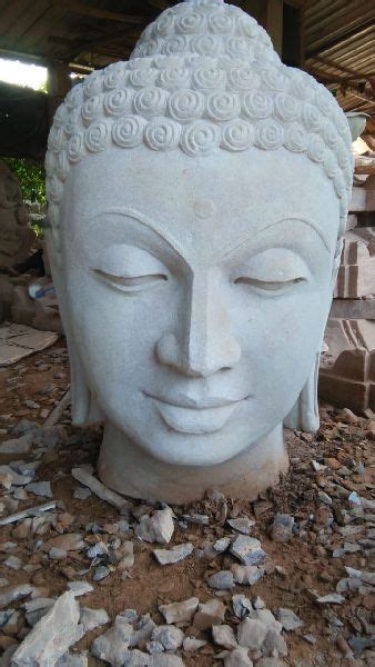 Sand Stone Buddha Head Statue By B K Stone Carving Ics Ltd Sand Stone