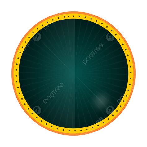 Blank Dark Green Circle Shape Vector Clipart Elements Circle Clipart