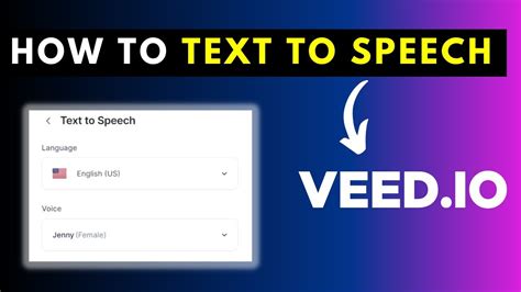 How To Automatically Generate Voice Over From Text Using Veed Io Text