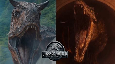 Carnotaurus Vs Baryonyx Fight Sequence Jurassic World Fallen Kingdom Youtube