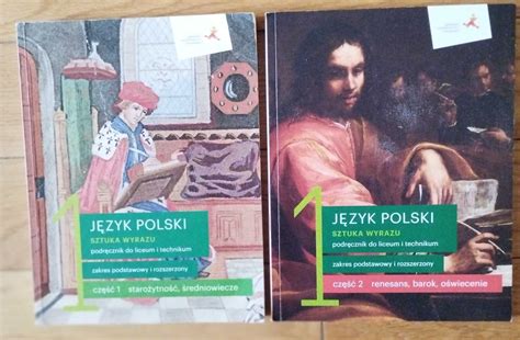 Podręczniki sztuka wyrazu GWO język polski klasa 1 część 1 i 2 Warszawa