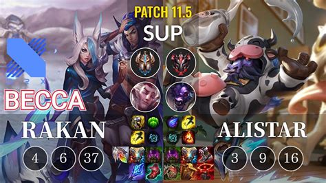 DRX Becca Rakan Vs Alistar Sup KR Patch 11 5 YouTube