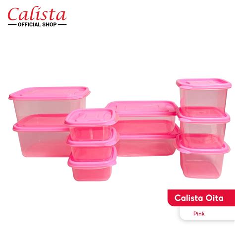 Jual CALISTA OITA 10 PCS TOPLES SET TEMPAT PENYIMPANAN MAKANAN FOOD