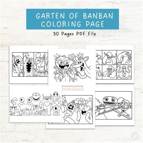 Garten Of Banban Coloring Page 30 Pages Coloring Page Ready To Print