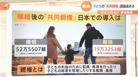 離婚後の「共同親権」日本での導入は？ 現在の民法では父母いずれかの「単独親権」 それぞれの「課題」と「今後の議論」 Tbs News Dig