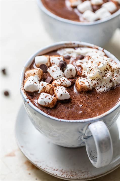 Crockpot Hot Chocolate Easy Creamy Recipe WellPlated