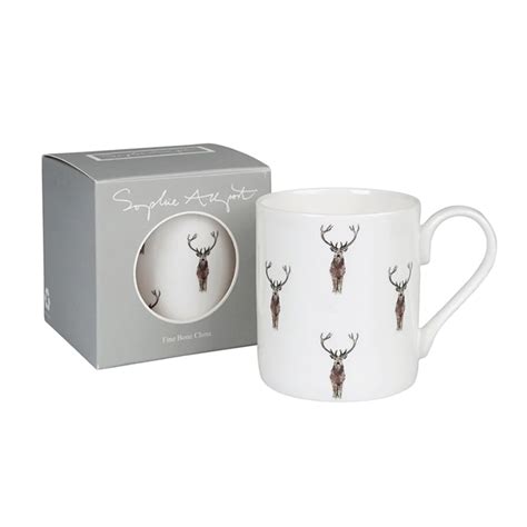 Sophie Allport Highland Stag Mug Large 425ml Redber Coffee