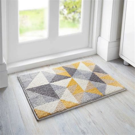 Geo Squares Doormat Dunelm