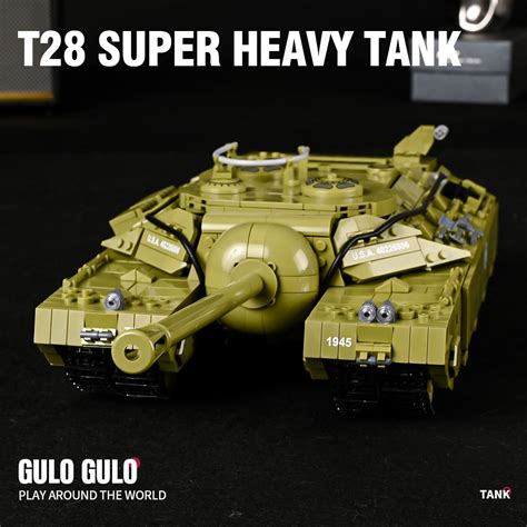 Đồ Chơi Lắp Ráp Mô Hình Xe Tăng Panlos 628010 Military Series T28 Super