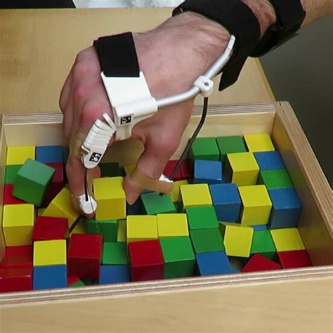 Stills From The Box And Block Test Of P02 Showing The Initial Hand