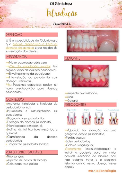 Introdução em periodontia DEFINIÇÃO É a especialidade da Odontologia