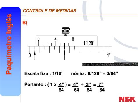 PPT Leitura de polegada fracionária PowerPoint Presentation free