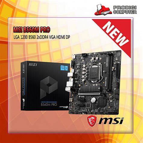 Motherboard Msi Motherboard Msi B560m Pro Lga 1200 B560 2xddr4