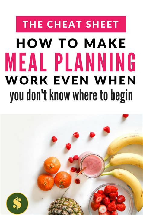 Meal Planning Tips For Beginners How To Create A Successful One Meal