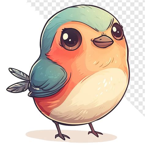 Jeu D De Style Teeturtle Art Vectoriel D Oiseau Mignon Psd Premium