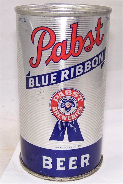 Lot Detail Stunning Pabst Blue Ribbon Flat Top Beer Can