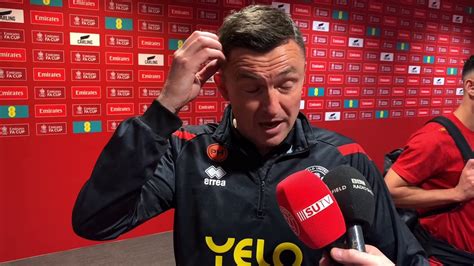 Paul Heckingbottom S Reaction To Sheffield United S Fa Cup Semi Final