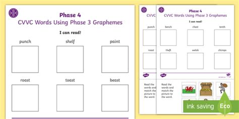 Middle East I Can Read Phase 4 Cvcc Words Using Phase 3 Graphemes