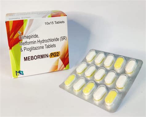 Glimepiride Metformin Hydrochloride SR Pioglitazone Tablet PG2