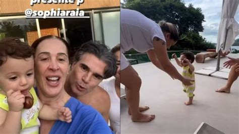 Claudia Raia Exibe Os Primeiros Passos Do Filho Luca No Dia Do