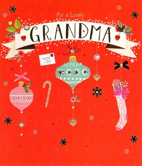 Lovely Grandma Christmas Greeting Card Cards Love Kates