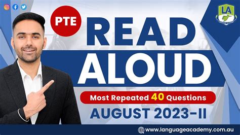 Pte Speaking Read Aloud August 2023 Ii Exam Predictions Language