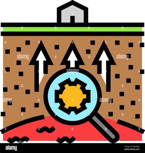 Energy Exploration Geothermal Color Icon Vector Illustration Stock