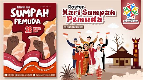 Cara Membuat Poster Hari Sumpah Pemuda Di Canva 28 Oktober 2023