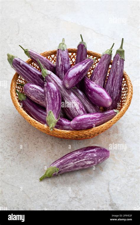 Uncooked Eggplant Purple